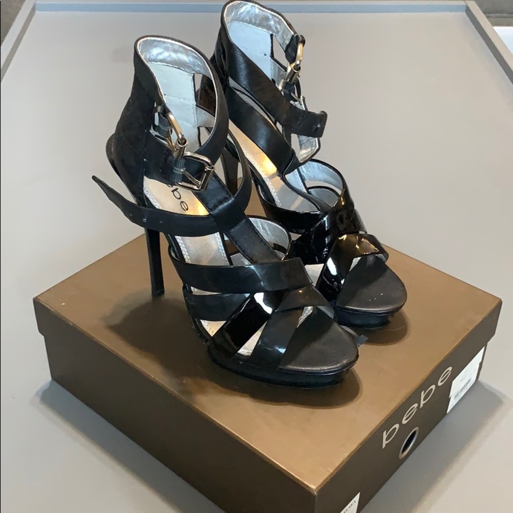 Bebe Chelsea Strappy Platform Sandals